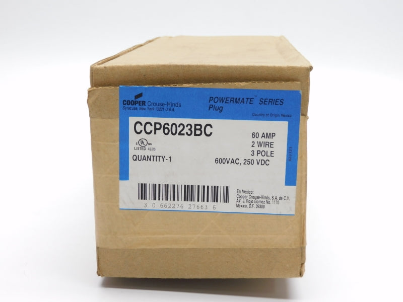 CROUSE HINDS CCP6023BC 600VAC 60A NSFS