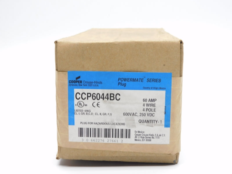 CROUSE HINDS CCP6044BC 600VAC 60A NSFS