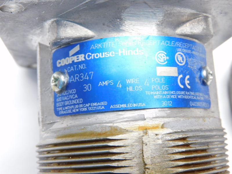 CROUSE HINDS AR347 600VAC 30A (PKG OF 2) NSMP
