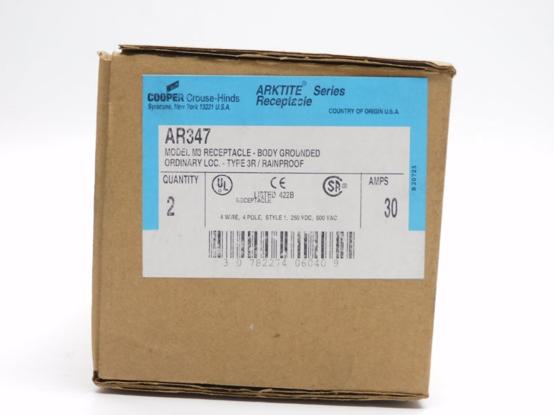 CROUSE HINDS AR347 600VAC 30A (PKG OF 2) NSMP