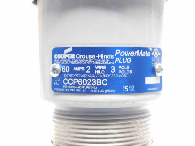 CROUSE HINDS CCP6023BC 600VAC 60A NSMP