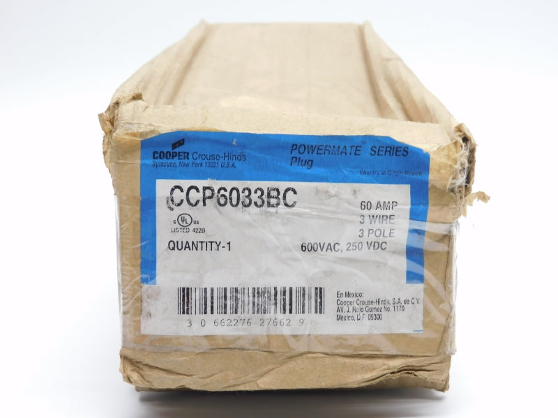 CROUSE HINDS CCP6033BC 600VAC 60A NSMP