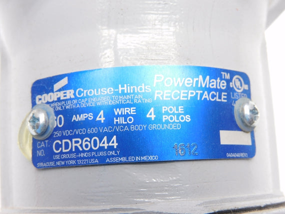 CROUSE HINDS CDR6044 600VAC 60A NSMP