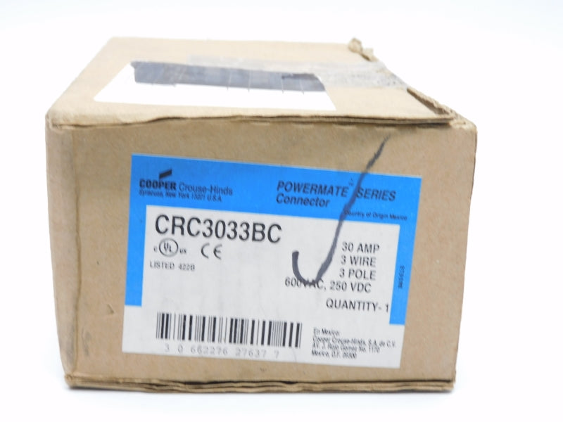 CROUSE HINDS CRC3033BC 600VAC 30A NSFS