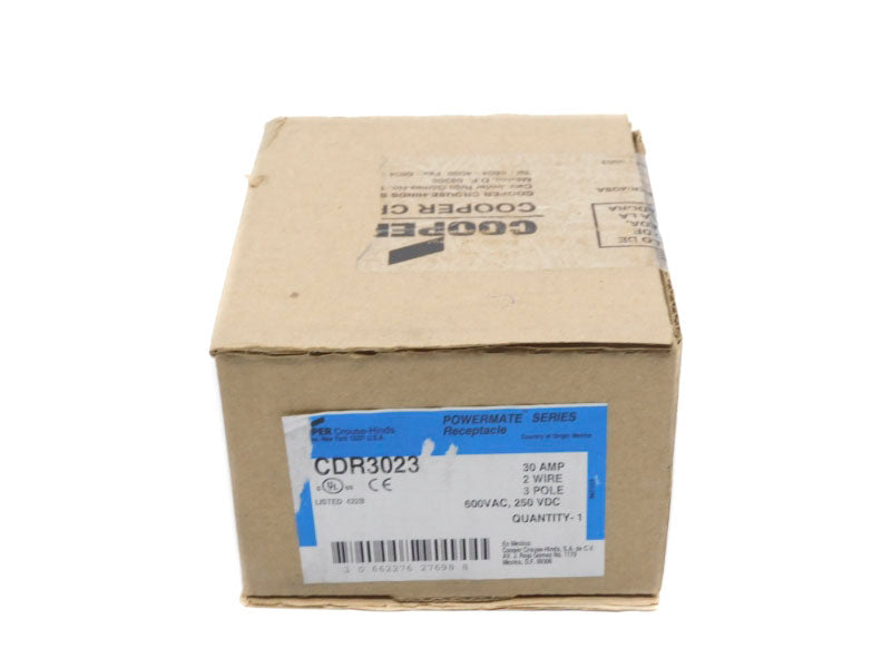CROUSE HINDS CDR3023 600VAC 30A NSFS