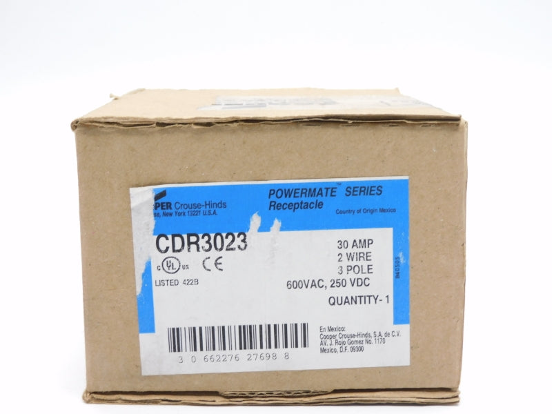 CROUSE HINDS CDR3023 600VAC 30A NSFS
