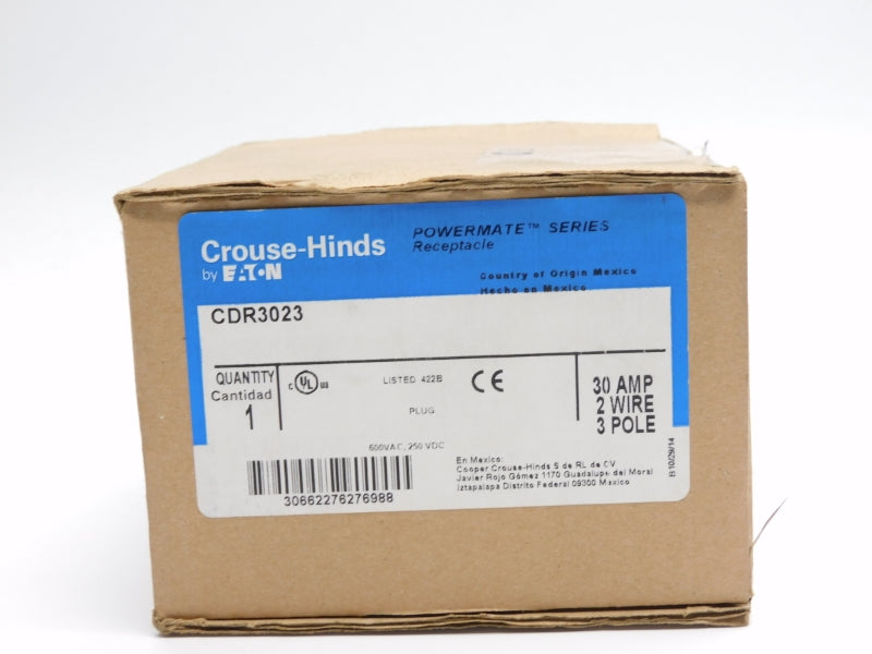 CROUSE HINDS CDR3023 600VAC 30A NSMP