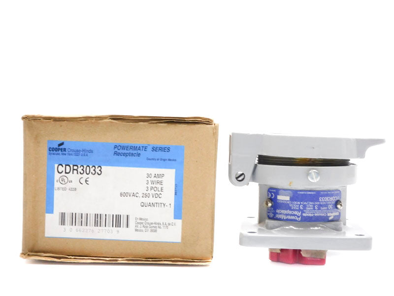 CROUSE HINDS CDR3033 600VAC 30A NSMP