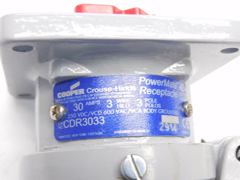 CROUSE HINDS CDR3033 600VAC 30A NSMP