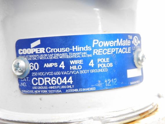 CROUSE HINDS CDR6044 600VAC 60A NSNP
