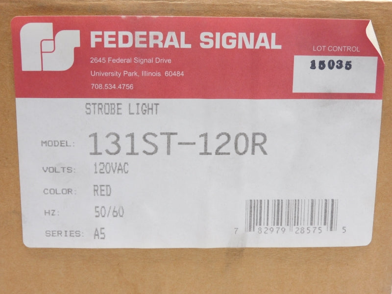 FEDERAL SIGNAL 131ST-120R SER. A5 120VAC NSFS