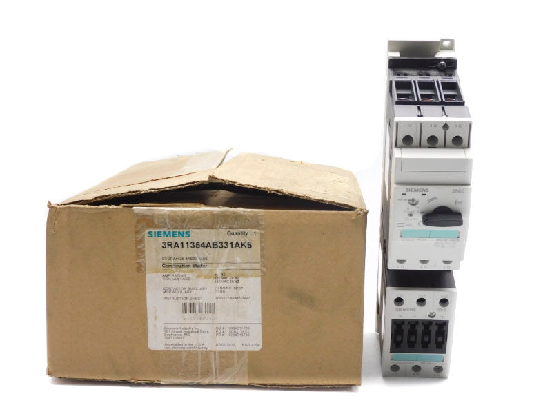 SIEMENS 3RA11354AB331AK6 110/120VAC 11-16A NSMP
