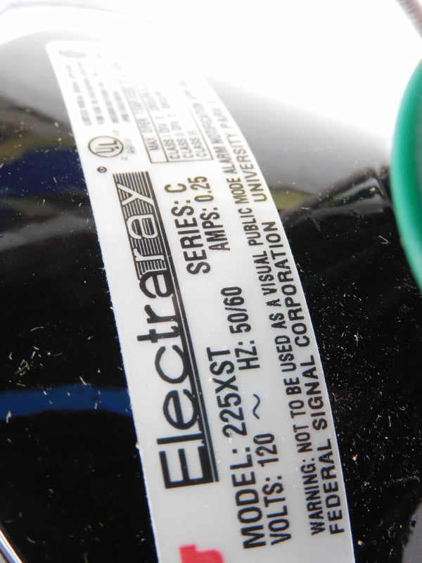 FEDERAL SIGNAL 225XST-120C SER. C 120VAC .25A NSMP