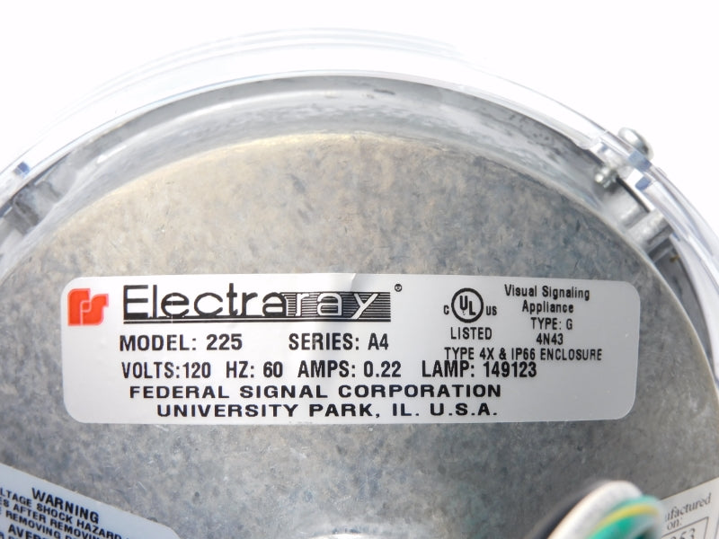 INDUSTRIAL SPARE PART 225-120C SER. A4 120VAC .22A NSMP
