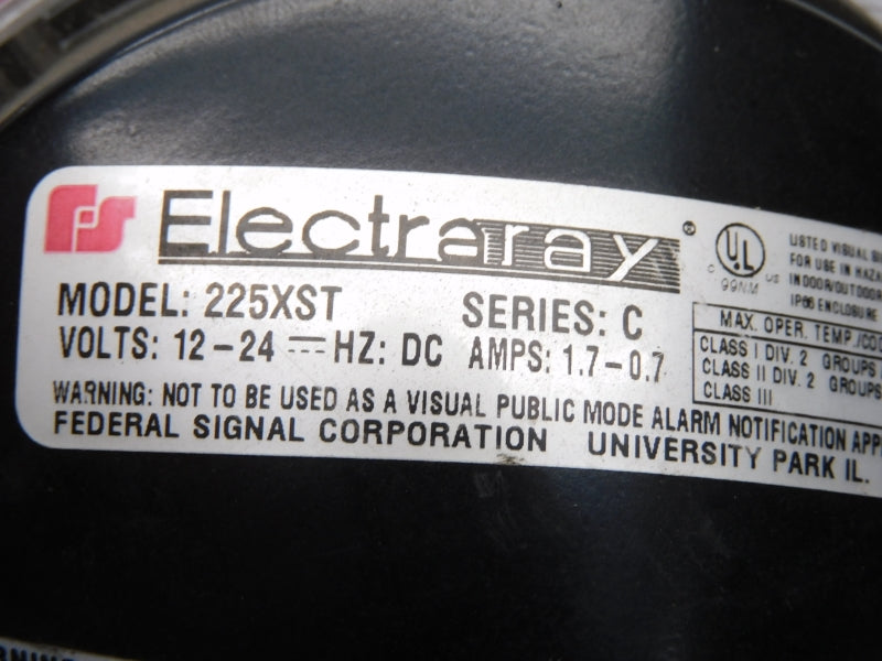 FEDERAL SIGNAL 225XST SER. C 12-24V 1.7-0.7A NSNP