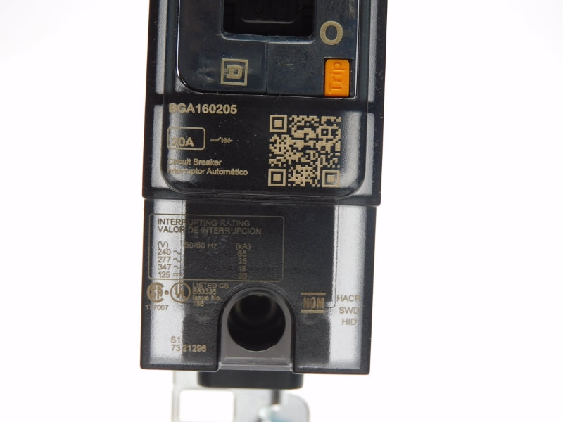 SQUARE D BGA160205 277V 20A NSNP