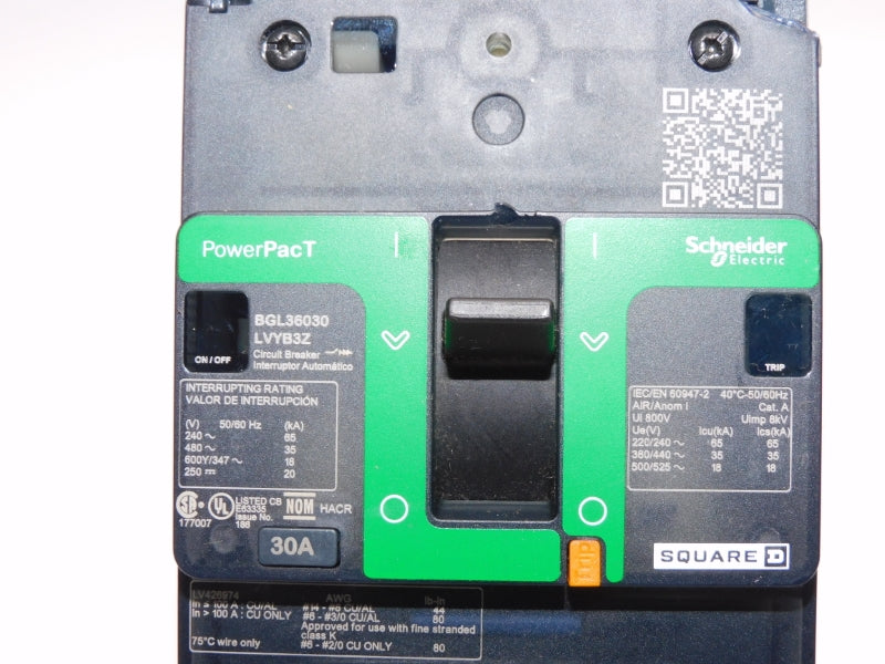SQUARE D BGL36030LVYB3Z 480V 30A (AS PICTURED) NSNP