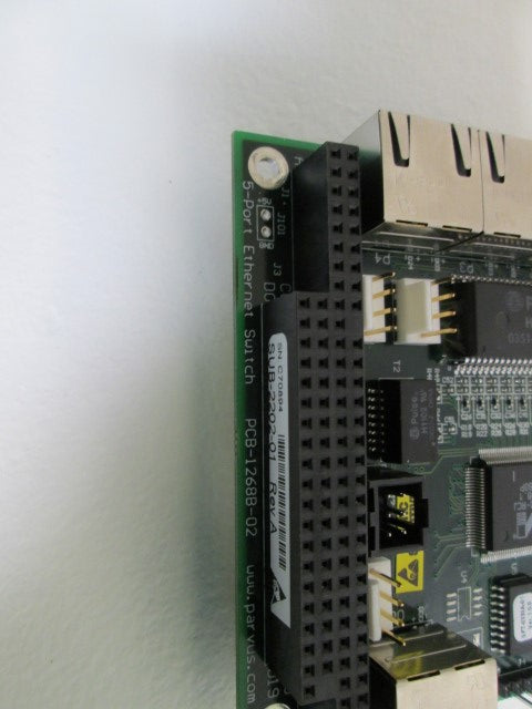 PARVUS ETHERNET SWITCH PCB-1268B-02 *USED*