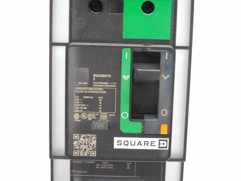 SQUARE D BDA260702 480V 70A NSMP
