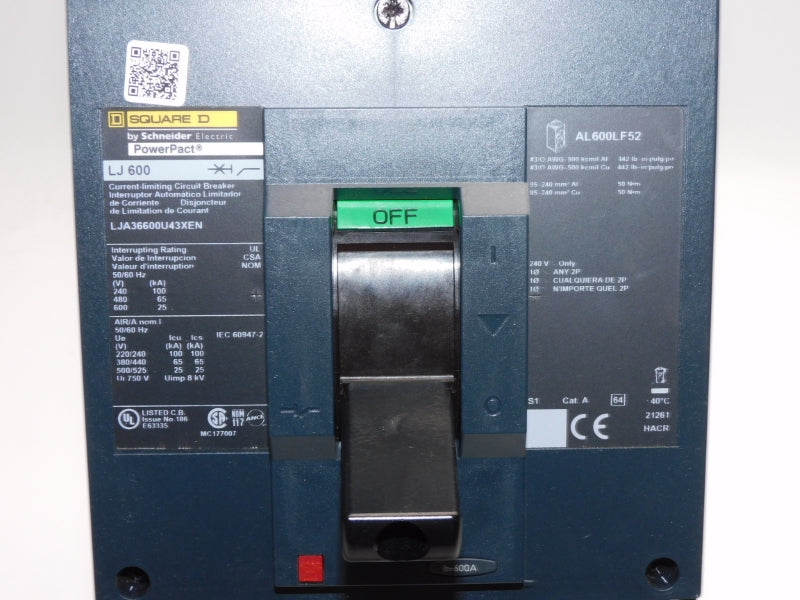 SQUARE D LJA36600U43XEN 600V 600A NSNP