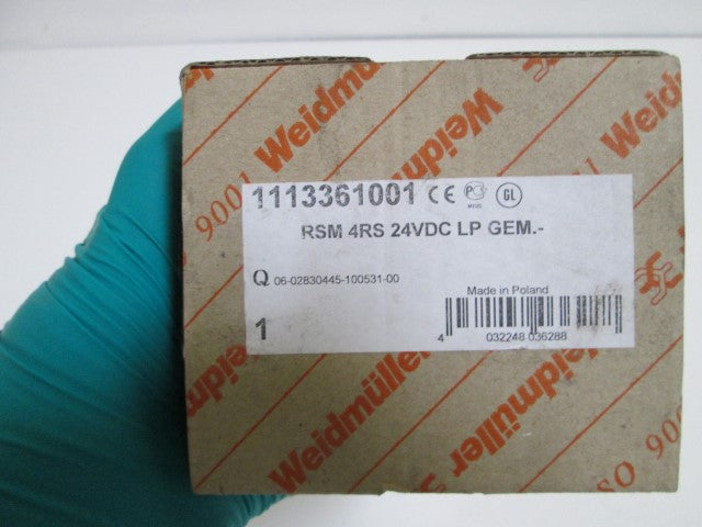 WEIDMULLER RELAY RSM-4RS  *NEW IN BOX*