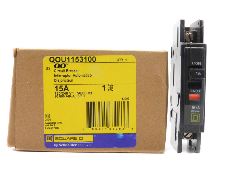 SQUARE D QOU1153100 120/240V 15A NSMP