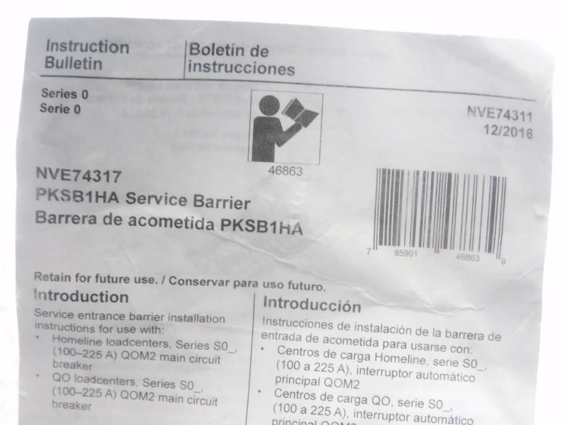 SQUARE D PKSB1HA SER. 0 NSMP