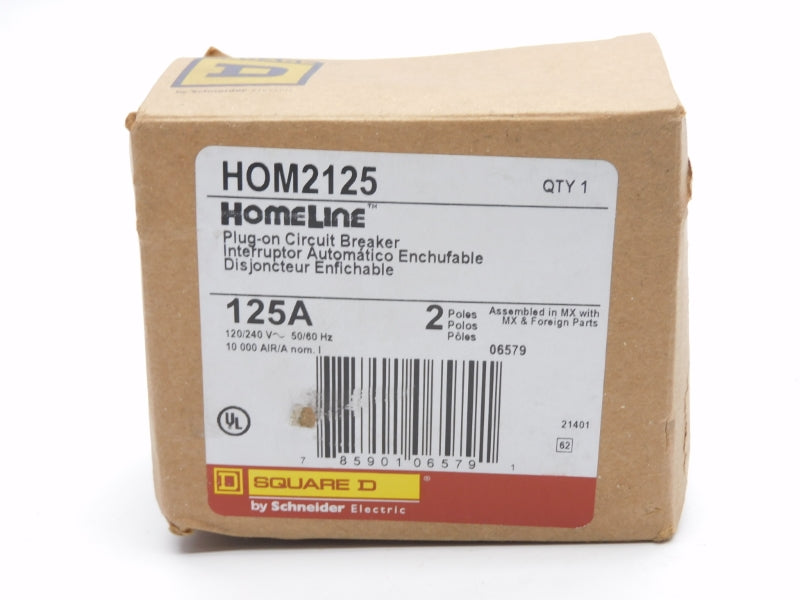 SQUARE D HOM2125 120/240V 125A (AS PICTURED) NSMP