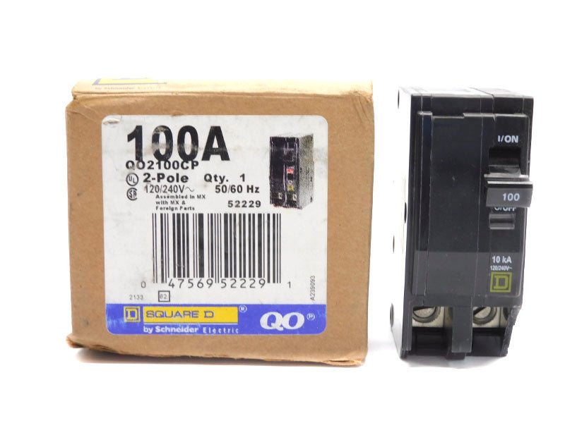 SQUARE D QO2100CP 120/240V 100A (AS PICTURED) NSMP