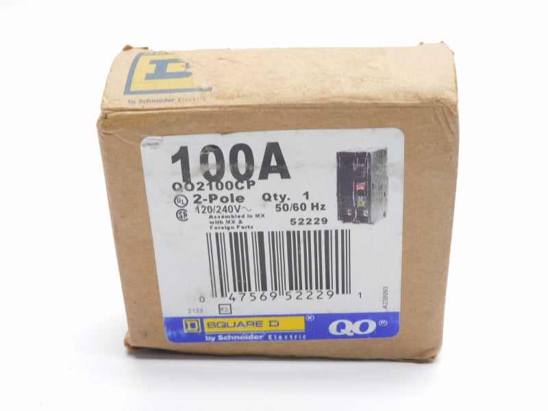 SQUARE D QO2100CP 120/240V 100A (AS PICTURED) NSMP