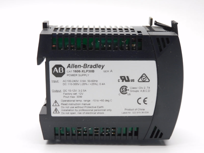 ALLEN BRADLEY 1606-XLP30B SER. A 100-240VAC 110-300VDC 0.6A (WH) NSMP