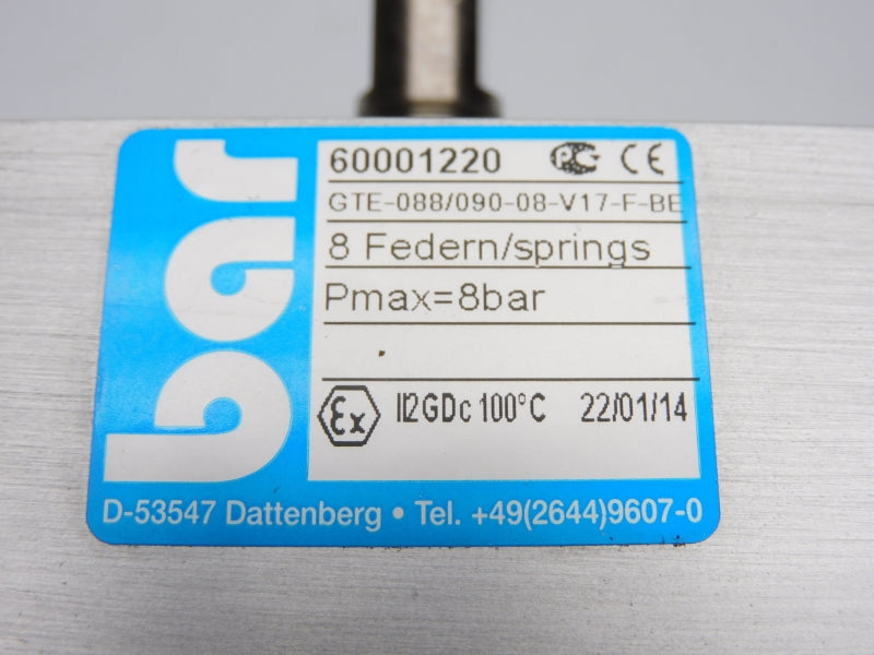 BAR GTE-088/090-08-V17-F-BE 60001220 8BAR NSNP