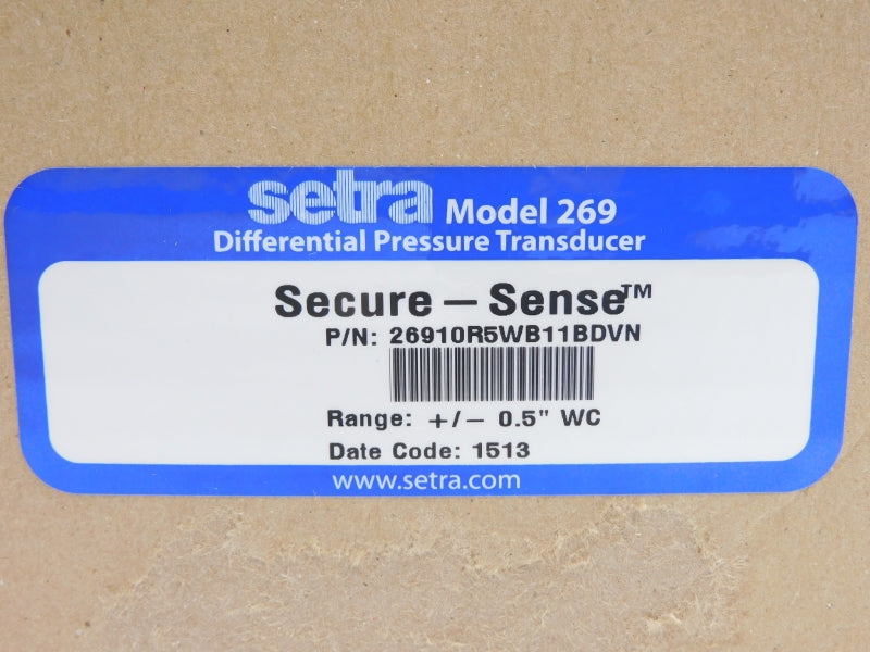 SETRA 26910R5WB11BDVN 13.5-30VDC +/-0.5"WC NSMP