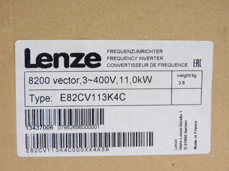 LENZE E82CV113K4C 13437006 400V 21.0A NSMP
