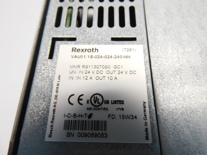 REXROTH VAU01.1S-024-024-240-NN R911307090-GC1 24VDC 12A NSNP