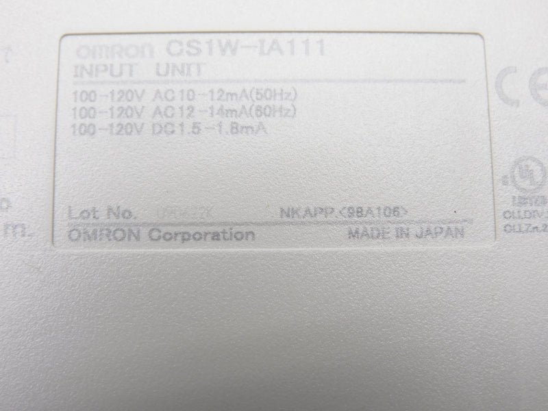 OMRON CS1W-IA111 100-120VAC NSMP