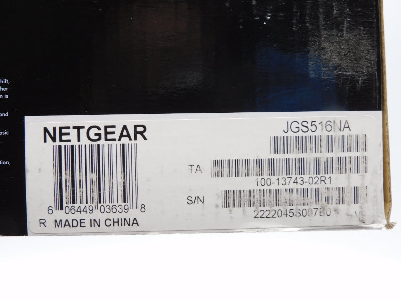 NETGEAR JGS516NA 100-240VAC 1.0A NSMP