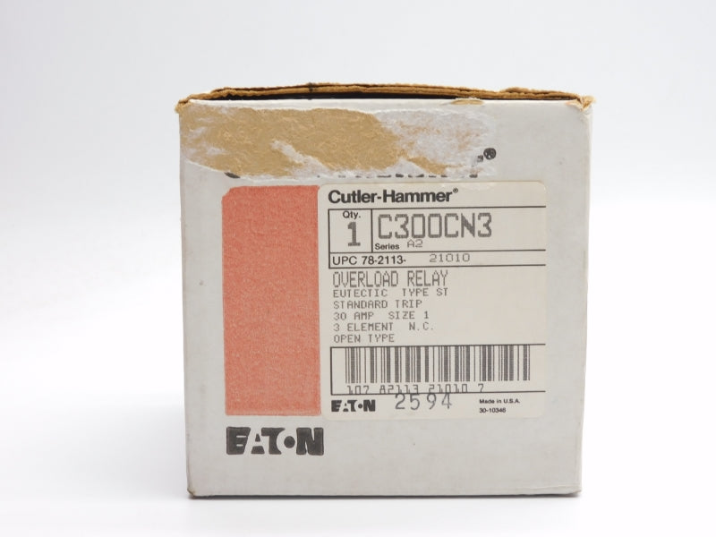 CUTLER HAMMER C300CN3 SER. A2 30A NSMP