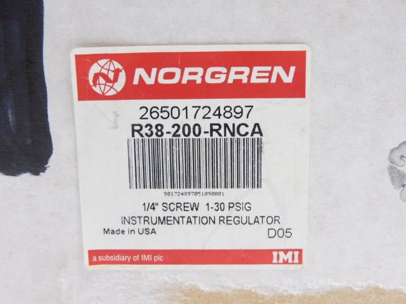 NORGREN R38-200-RNCA 0-30PSI 1/4" NSMP