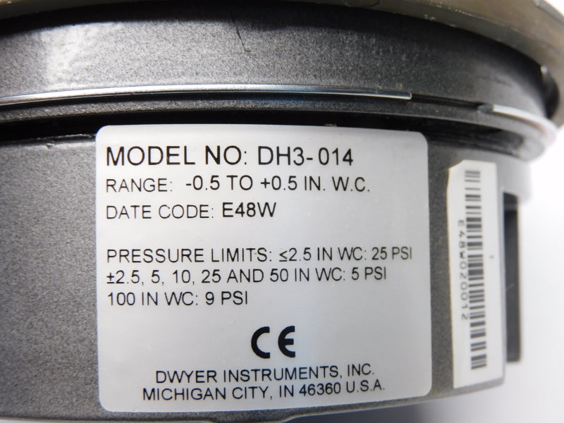DWYER DH3-014 25PSI -0.5-+0.5"WC NSMP