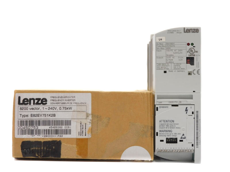 LENZE E82EV751K2B 240V 9.0A NSMP