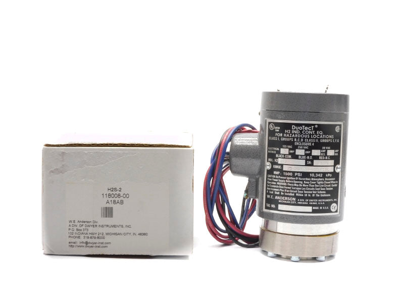 DWYER H2S-2 250VAC 5A 25-250/30-400PSI NSMP