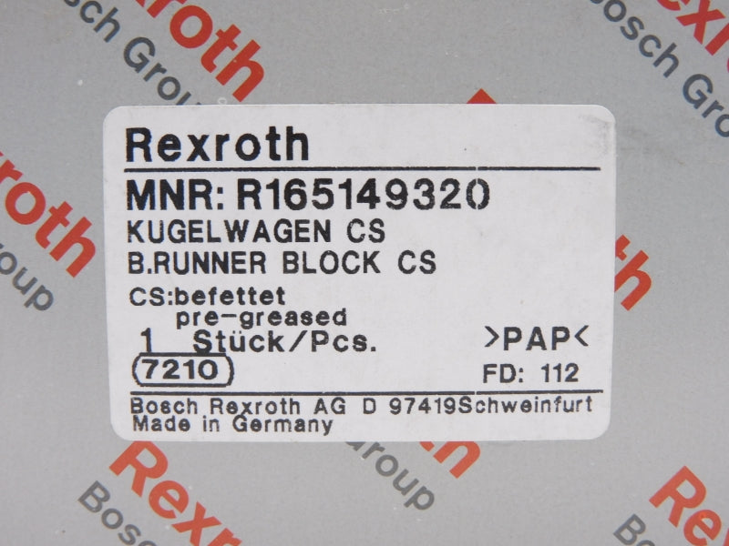 REXROTH R165149320 NSMP