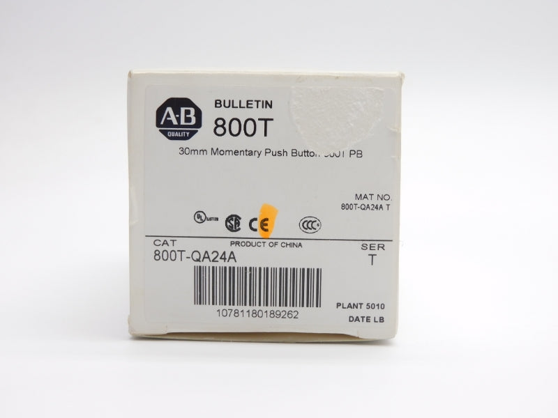 ALLEN BRADLEY 800T-QA24A SER. T 24VAC/DC (WH) NSMP