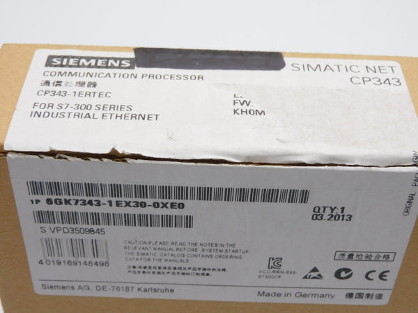 SIEMENS 6GK7343-1EX30-0XE0 24VDC 0.2A NSMP