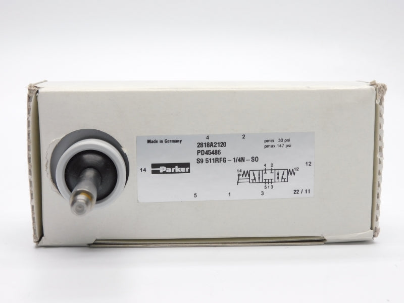 PARKER 2818A2120 S9511RFG-1/4IN-S0 147PSI (AS PICTURED) NSMP