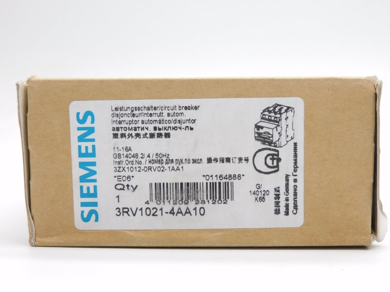 SIEMENS 3RV1021-4AA10 690V 11-16A NSMP