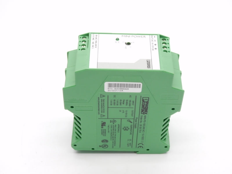 PHOENIX CONTACT MINI-PS-100-240AC/10-15DC/2 2938756 100-240VAC 1.0-0.5A NSMP