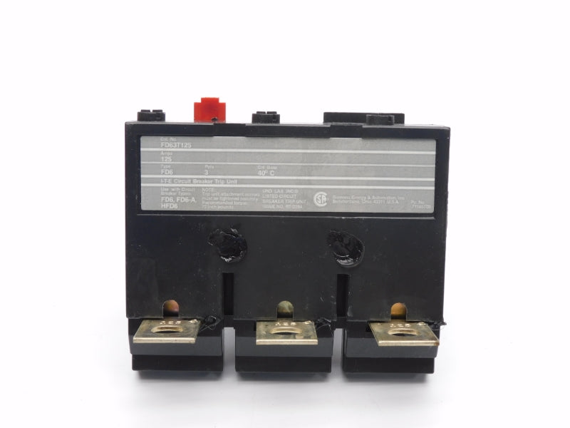 SIEMENS FD63T125 600VAC 125A NSMP