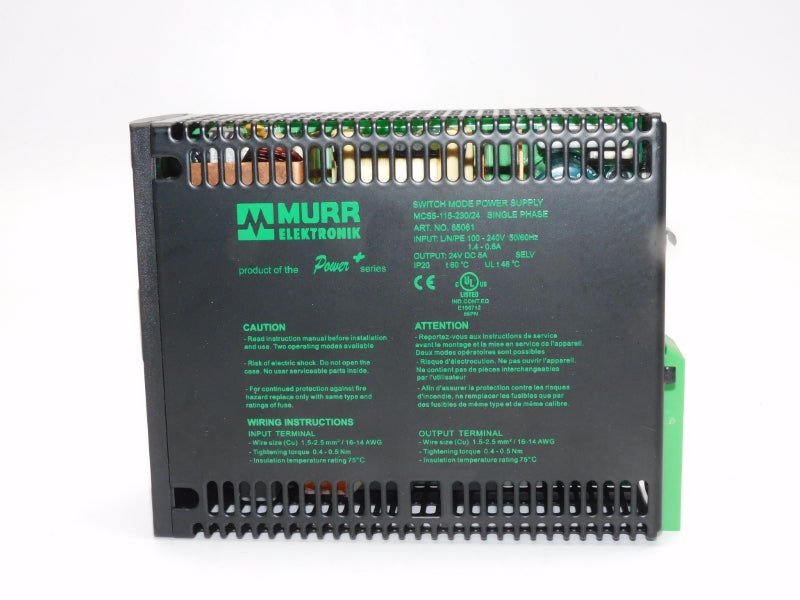 MURR ELEKTRONIK MCS5-115-230/24 85061 100-240V 1.4-0.6A NSMP